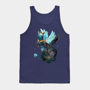 Galaxy Cat Dragon Tank Top